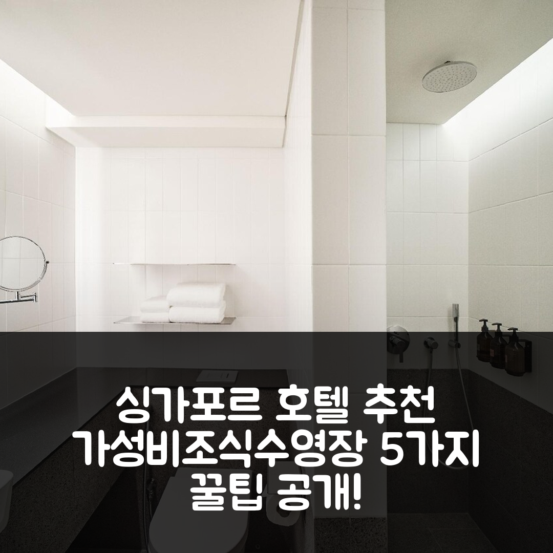 싱가포르 숙소 여행 호텔 추천 완더러스트 디 언리미티드 컬렉션 | 가성비와 조식, 수영장 즐길 수 있는 5가지 팁