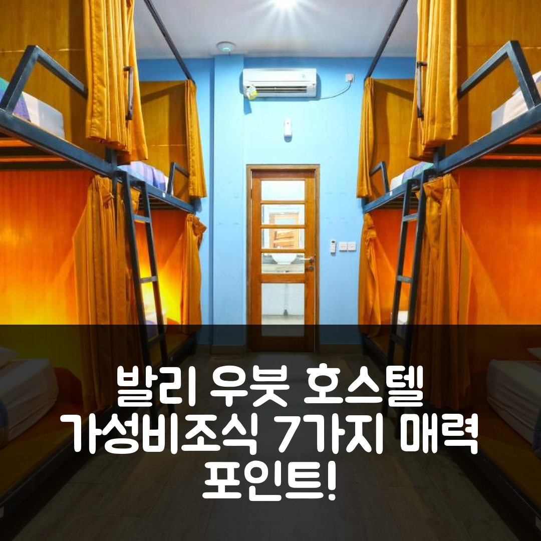 발리 숙소 여행 호텔 추천 뉴 우붓 호스텔 | 조식과 가성비 뛰어난 7가지 매력 포인트