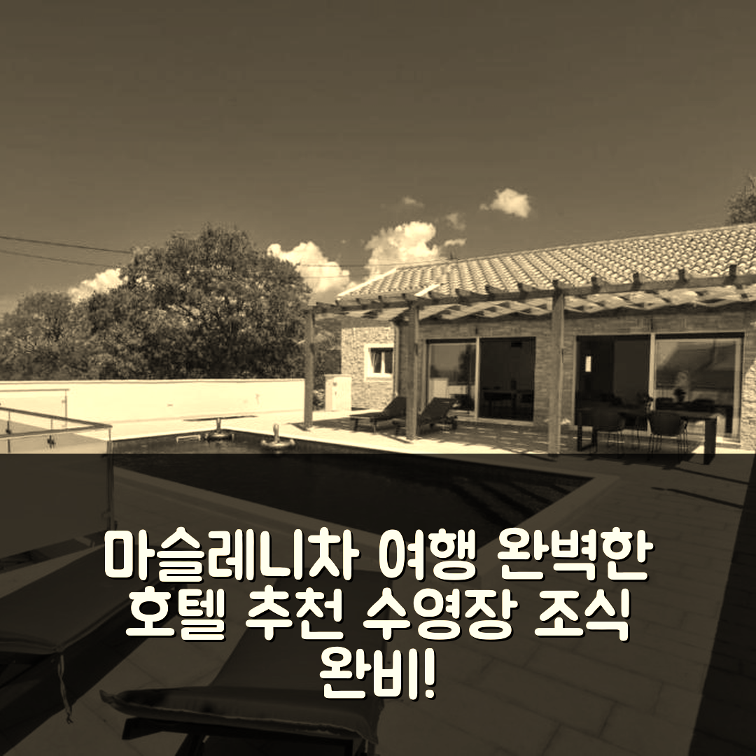 마슬레니차 숙소 여행 호텔 추천 빌라 올리비아 자세니체 | 수영장과 조식으로 완벽한 휴식지 7가지 팁