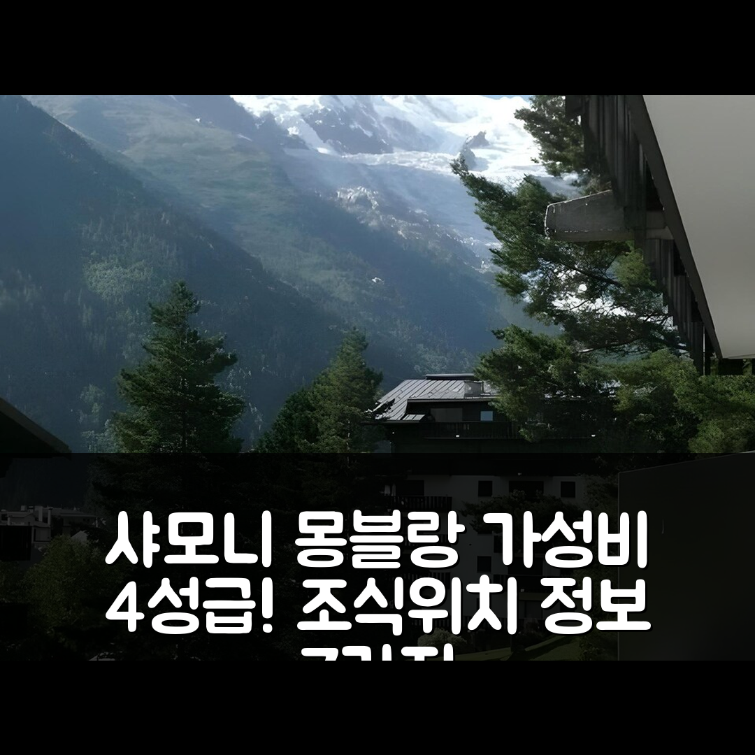샤모니 몽 블랑 숙소 여행 호텔 추천 르 브레방 아파트 | 가성비 뛰어난 4성급 조식과 위치 정보 7가지
