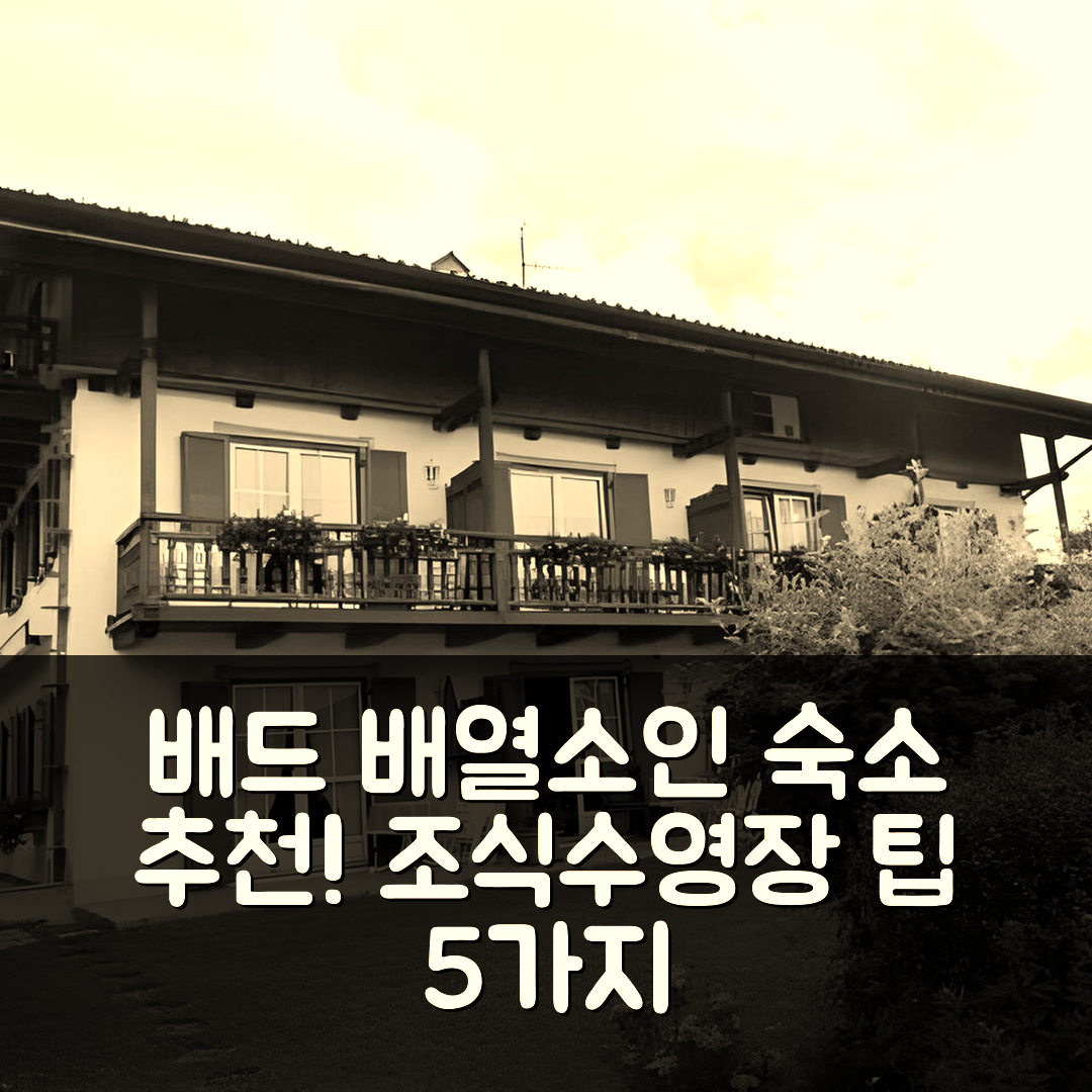 배드 배열소인 숙소 여행 호텔 추천 랜트하우스 브리기떼 | 4성급 조식과 가성비 좋은 수영장 이용 팁 5가지