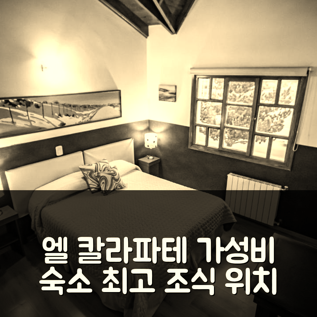 엘 칼라파테 숙소 여행 호텔 추천 라스 아부타르다스 오스테리아 | 3가지 가성비와 조식, 위치 최고의 옵션