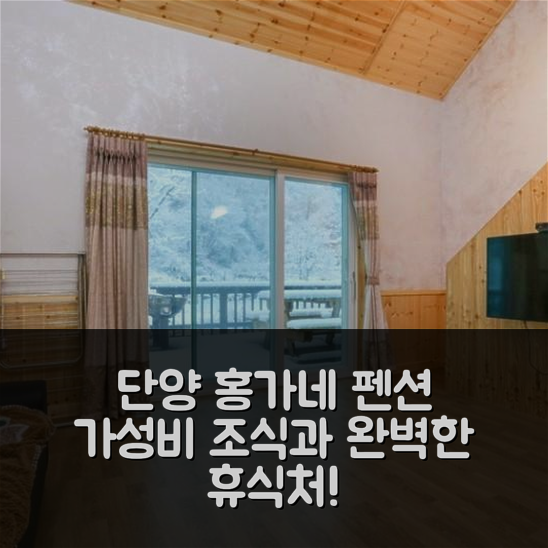 단양 숙소 여행 호텔 추천 단양 홍가네펜션 | 가성비 뛰어난 조식과 위치가 매력적인 완벽한 휴식처 5가지 이유