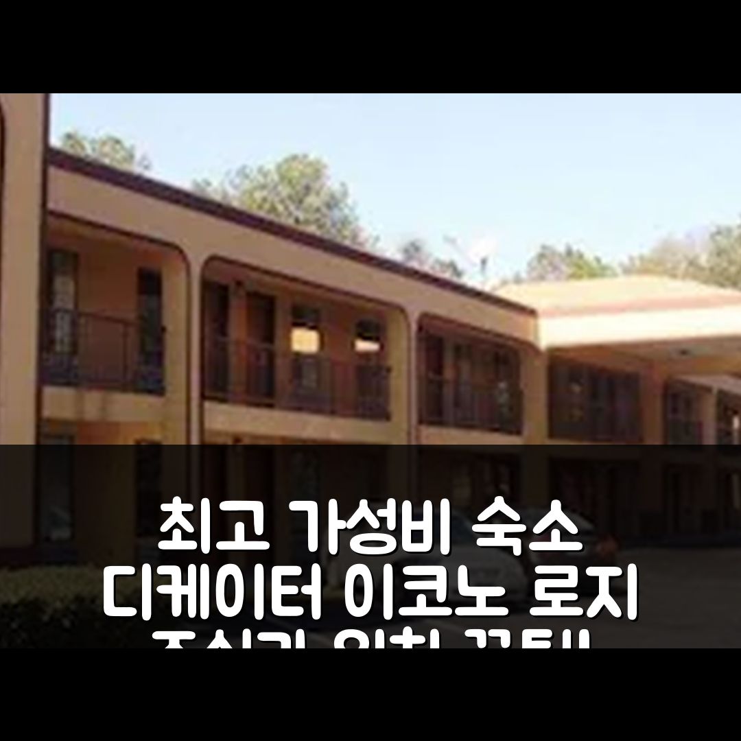 디케이터 숙소 여행 호텔 추천 이코노 로지 | 가성비 좋은 조식과 위치 정보 5가지 팁