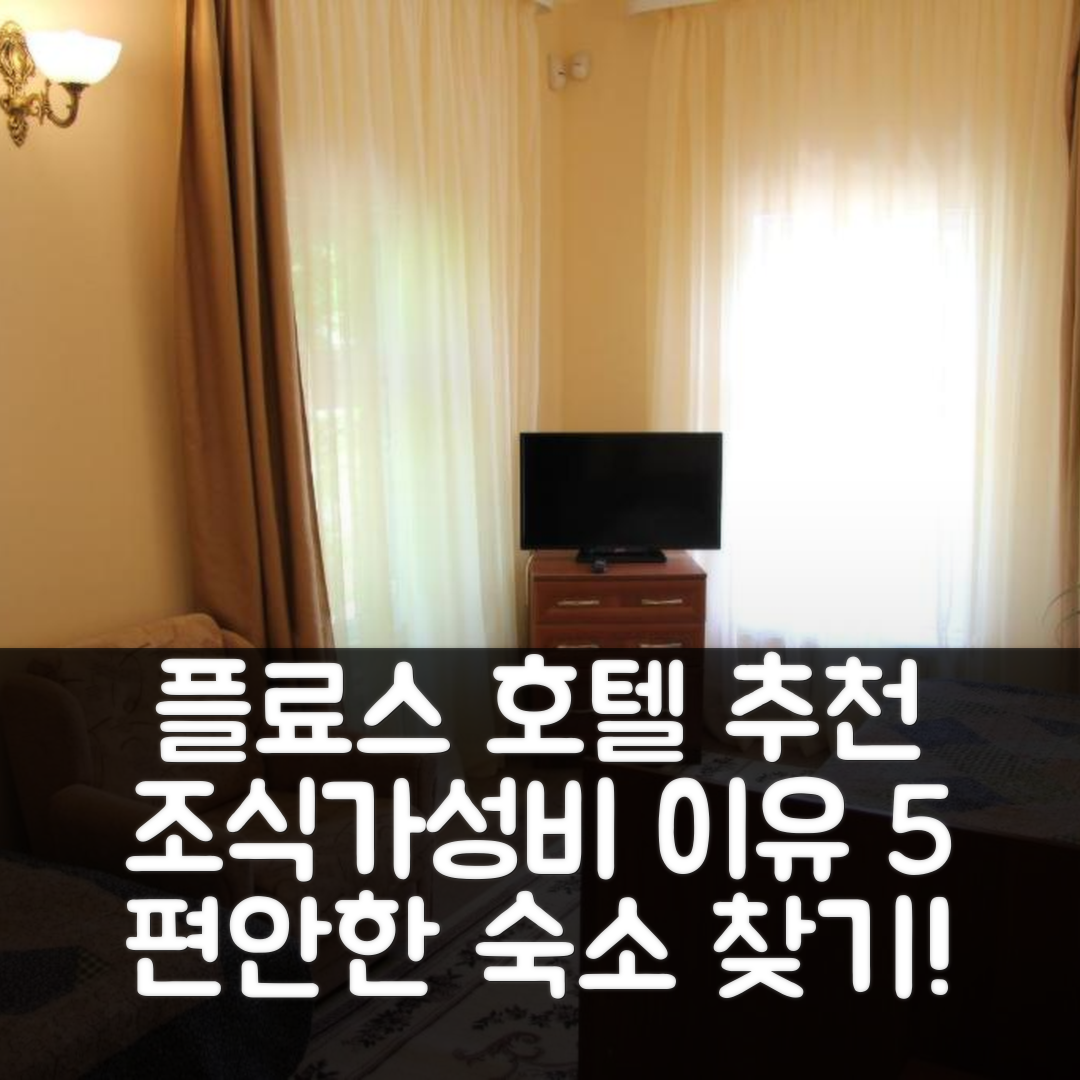 플료스 숙소 여행 호텔 추천 게스트 하우스 파블로비흐 | 조식과 가성비 좋은 5가지 이유